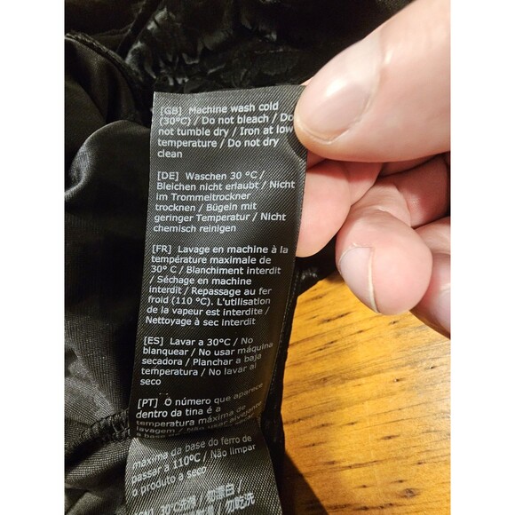 Killstar Chill Daze Yoga Pants Medium Black Velvet Patterned Flare Goth Rare - Picture 10 of 13